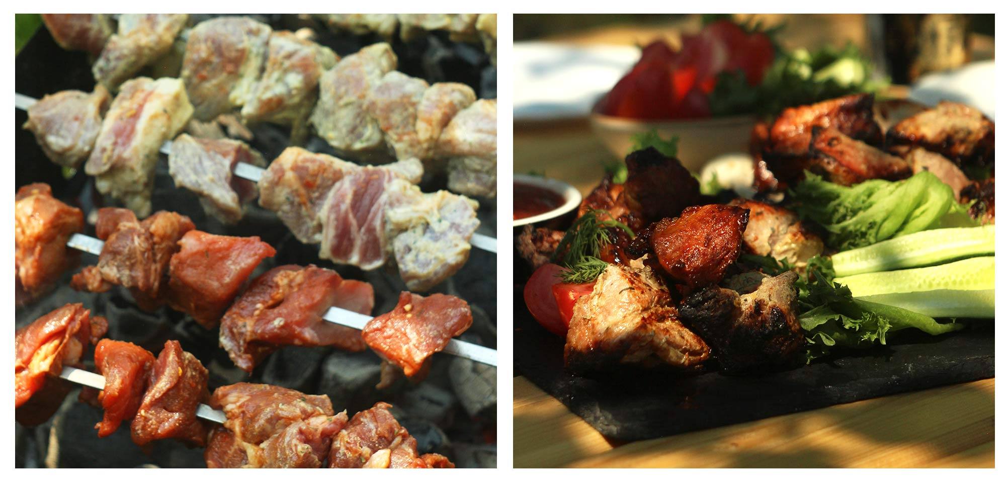 жарим шашлык