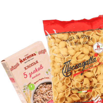 Макароны, крупы, хлопья