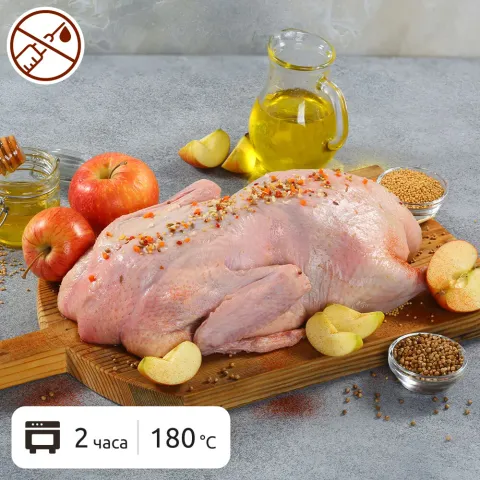 Утка фаршированная яблоками