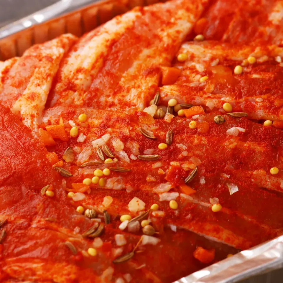 Мясной Полпеттоне по-итальянски с ветчиной и сыром