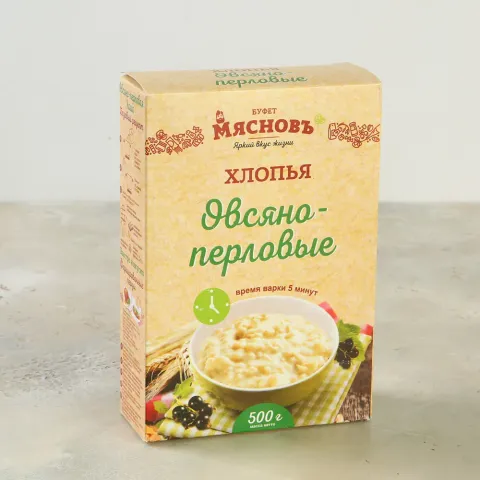 Хлопья овсяно-перловые 500г
