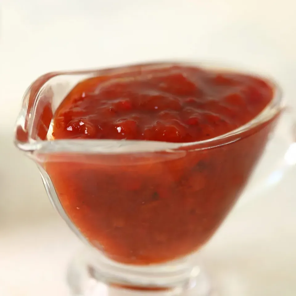 Соус брусника-груша к мясу 200г