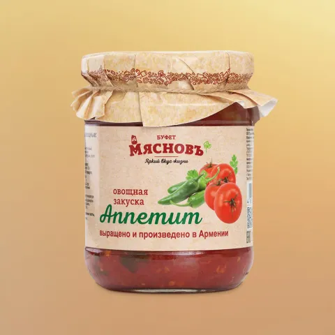Закуска овощная Аппетит 480г Армения