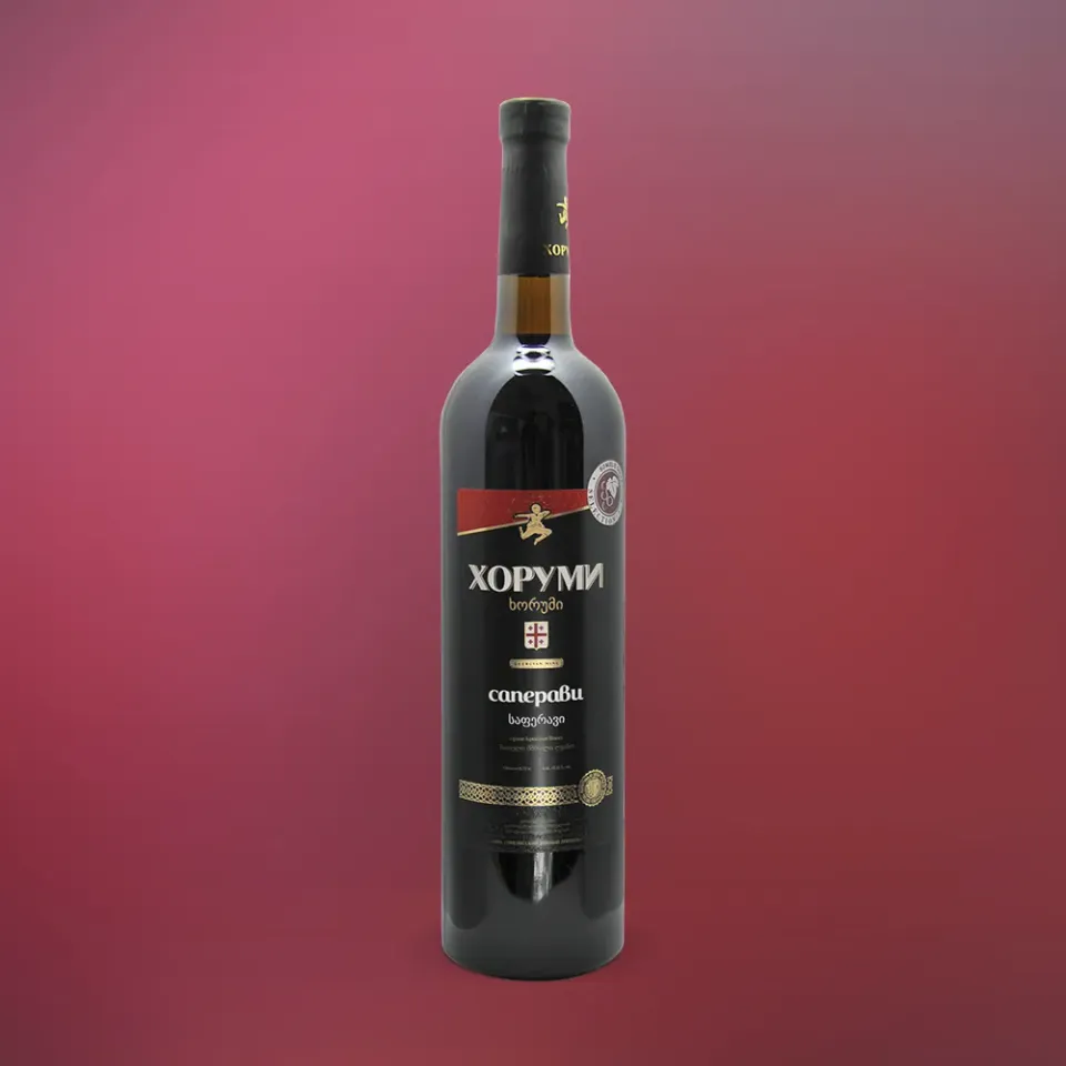 вино ХОРУМИ САПЕРАВИ ординарное сортовое 10.5-13.5% 0.75, красное, сухое, Грузия