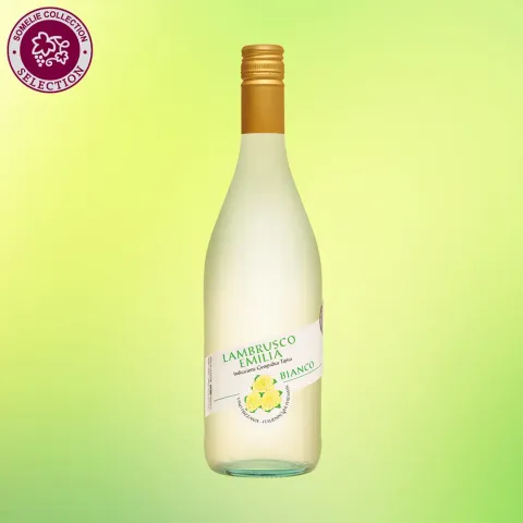 вино игристое ЛАМБРУСКО ЭМИЛИЯ 8-10% 0.75, белое, полусухое, Италия