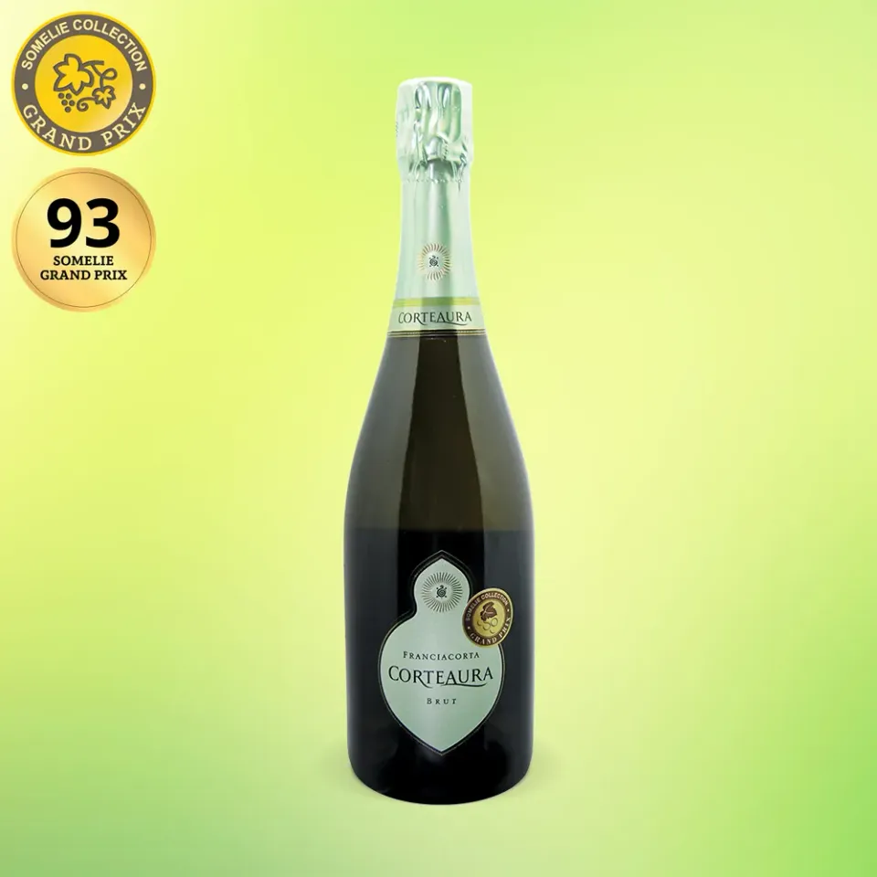 вино игристое ФРАНЧАКОРТА КОРТЕАУРА 11-13% 0.75, белое, брют, Италия
