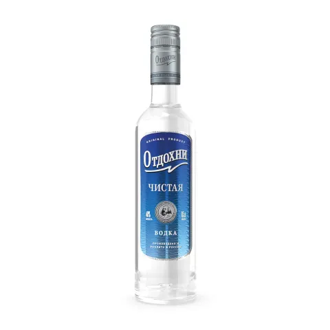 Водка ОТДОХНИ ЧИСТАЯ 40% 0,5, Россия