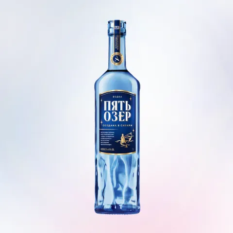 Водка ПЯТЬ ОЗЕР 40% 1.0, Россия