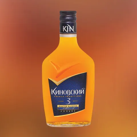 Коньяк российский трехлетний КиНОВСКИЙ 40% 0.25, Россия