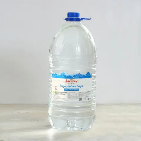 Вода родниковая природная питьевая негазированная 6л