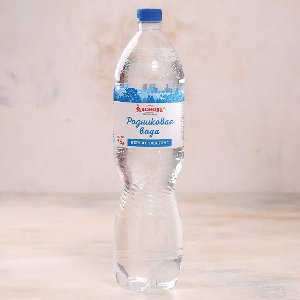 Вода родниковая природная питьевая негазированная 1,5л