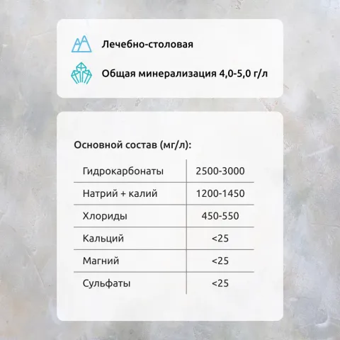 Вода минеральная природная лечебно-столовая Рычал Су газированная 0,5л