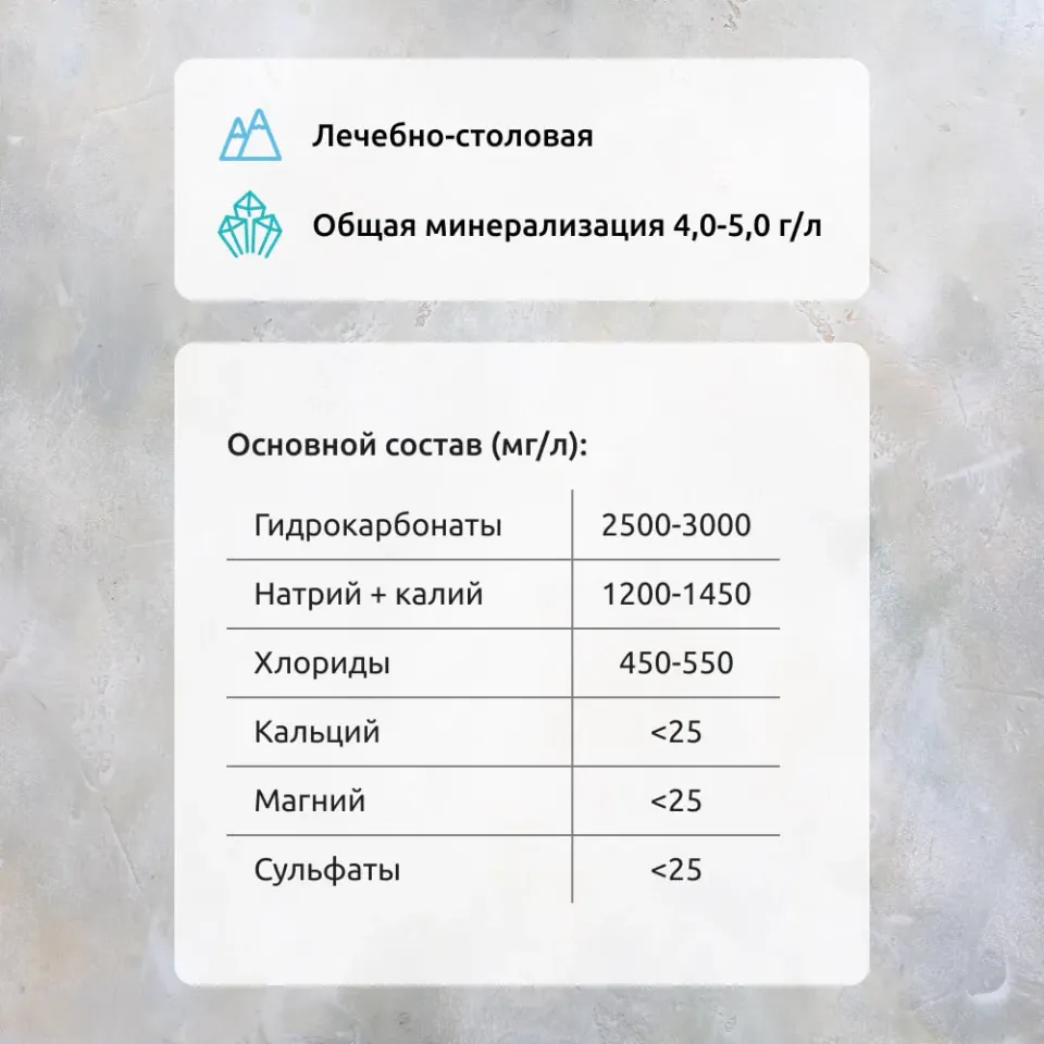 Вода минеральная природная лечебно-столовая Рычал Су газированная 0,5л