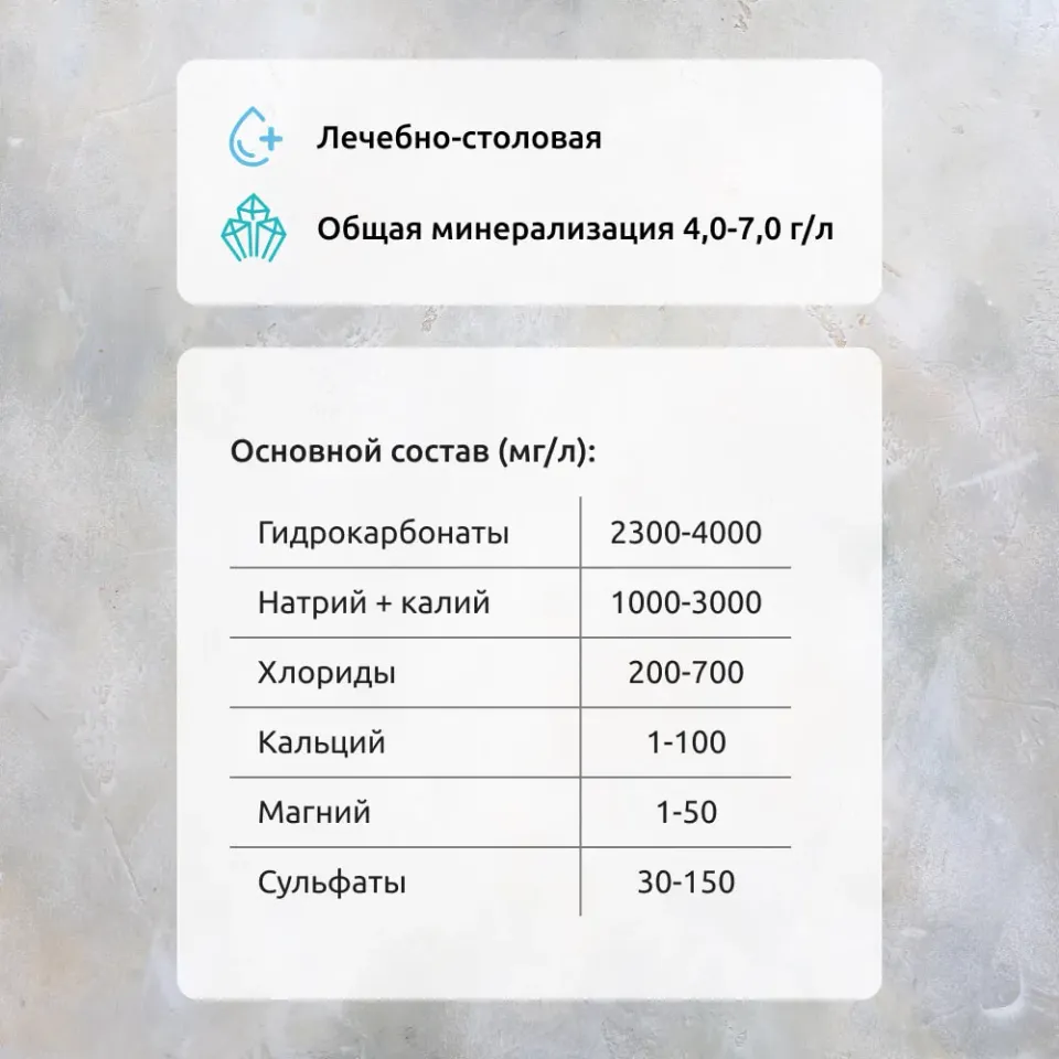 Вода минеральная природная лечебно-столовая Нагутская-26 газированная 1,5л