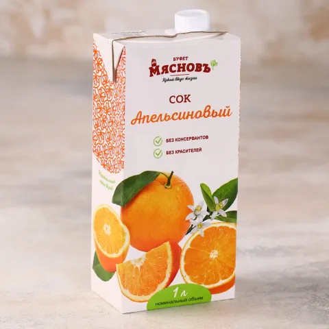 Сок апельсиновый 1л