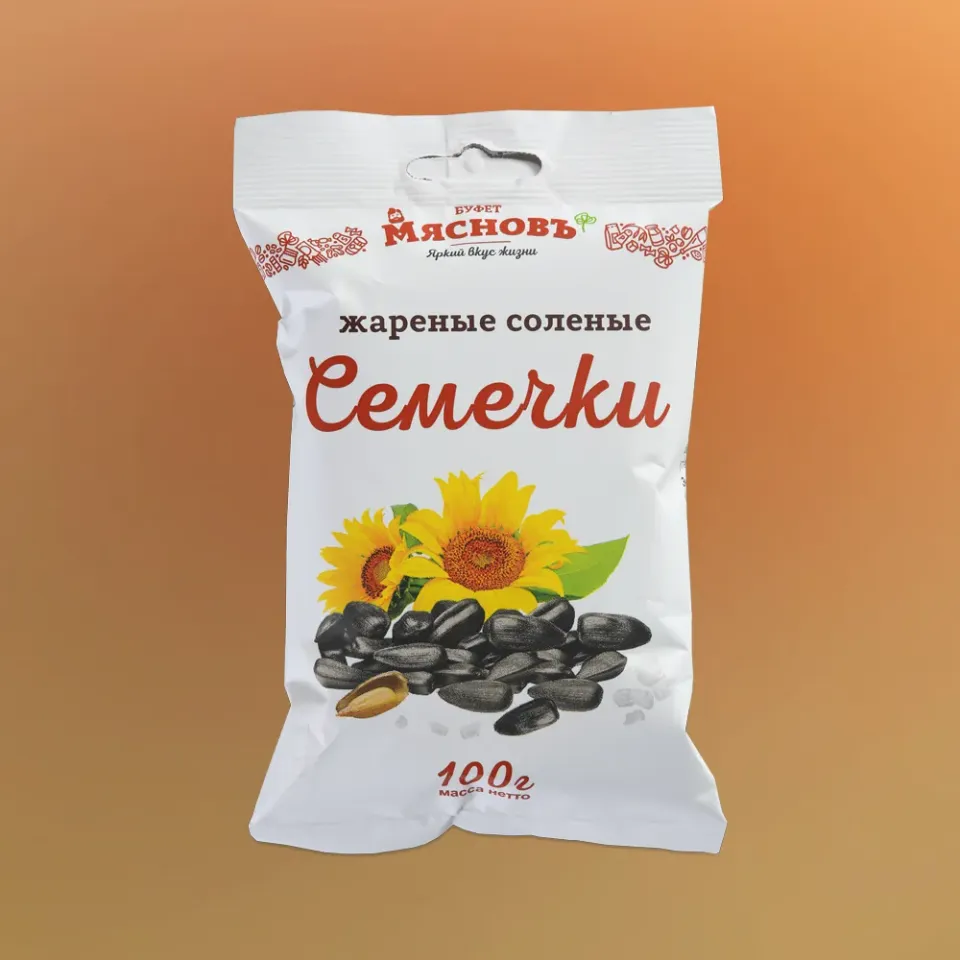 Семечки с солью жареные 100г