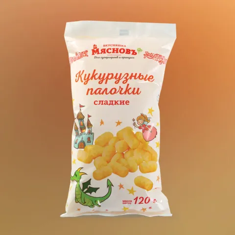 Палочки кукурузные сладкие МясновЪ ВКУСНЯШКА 120г