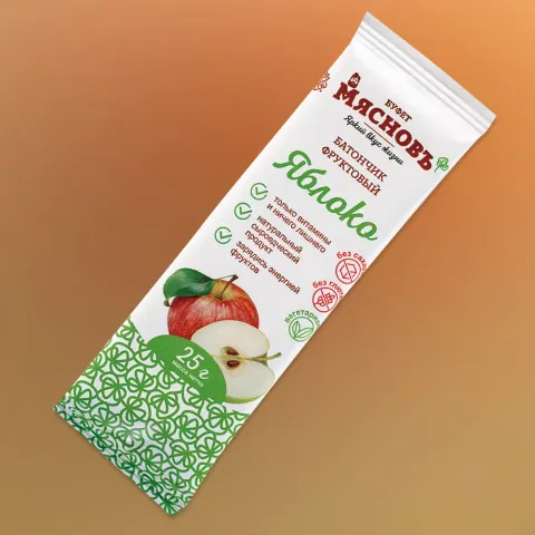 Батончик фруктовый из яблок 25г