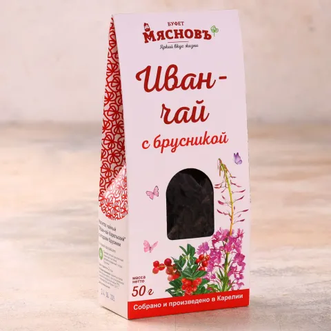 Напиток чайный Иван-чай карельский с брусникой 50г