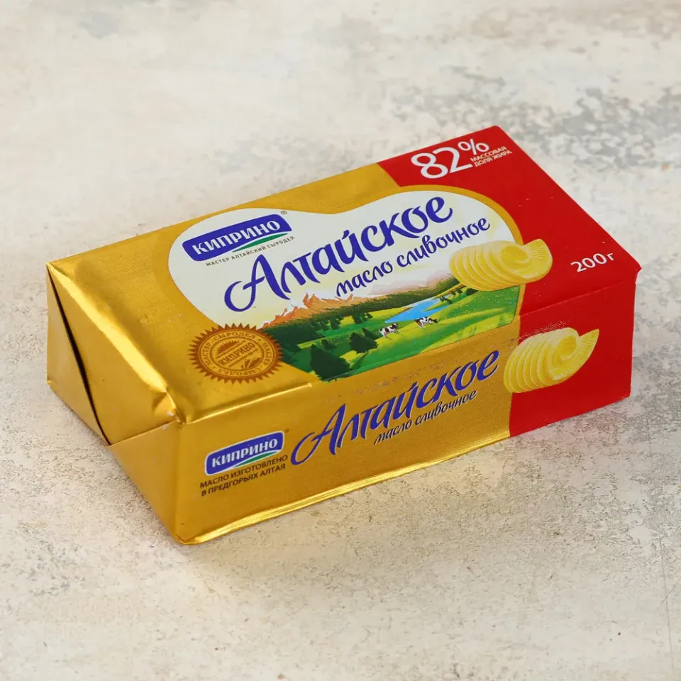 Масло сливочное Алтайское 82% 200г