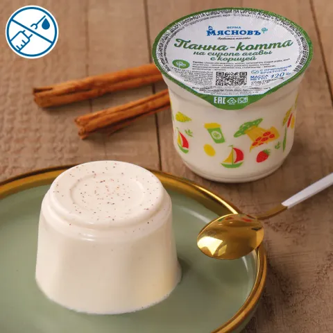 Десерт сливочный Панна-котта на сиропе агавы с корицей 10% 120г