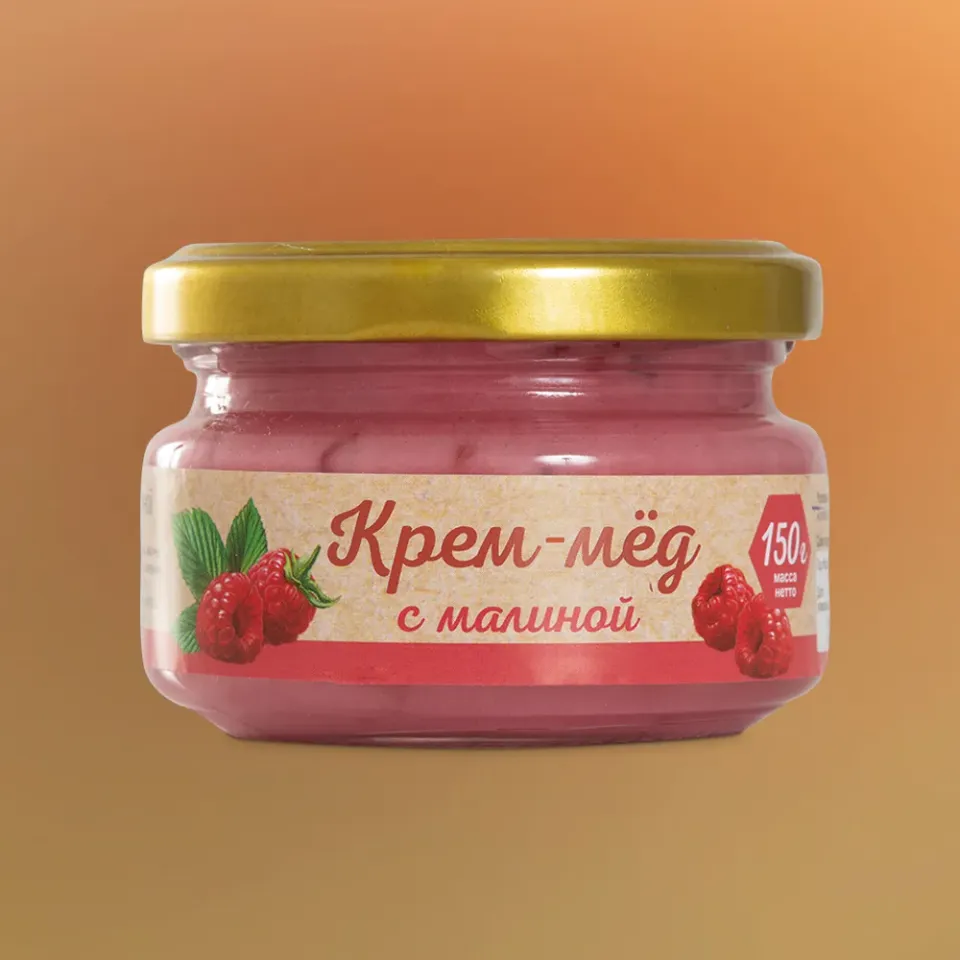 Крем-мёд с малиной 150г