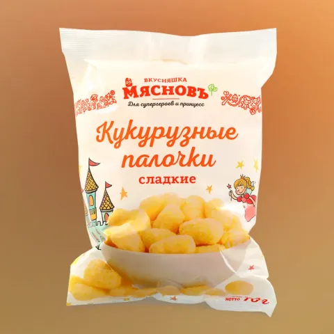 Палочки кукурузные сладкие МясновЪ ВКУСНЯШКА 70г