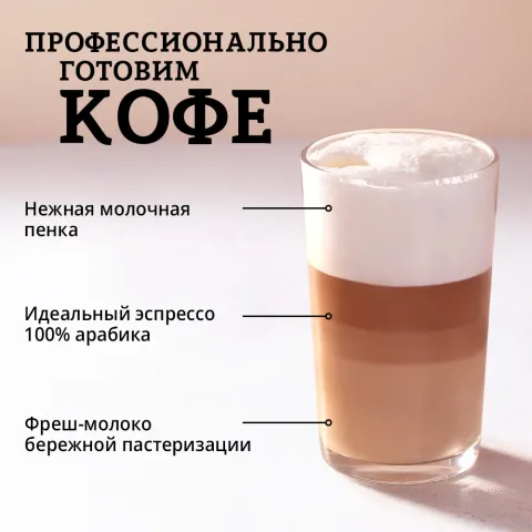 Макиато из 100% Арабики и фреш-молока 220мл