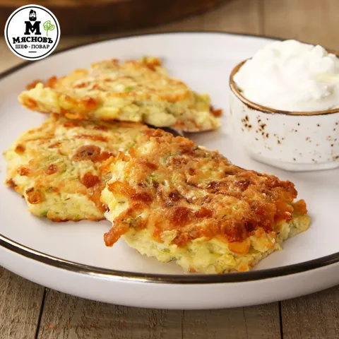 Оладьи из кабачков с сыром