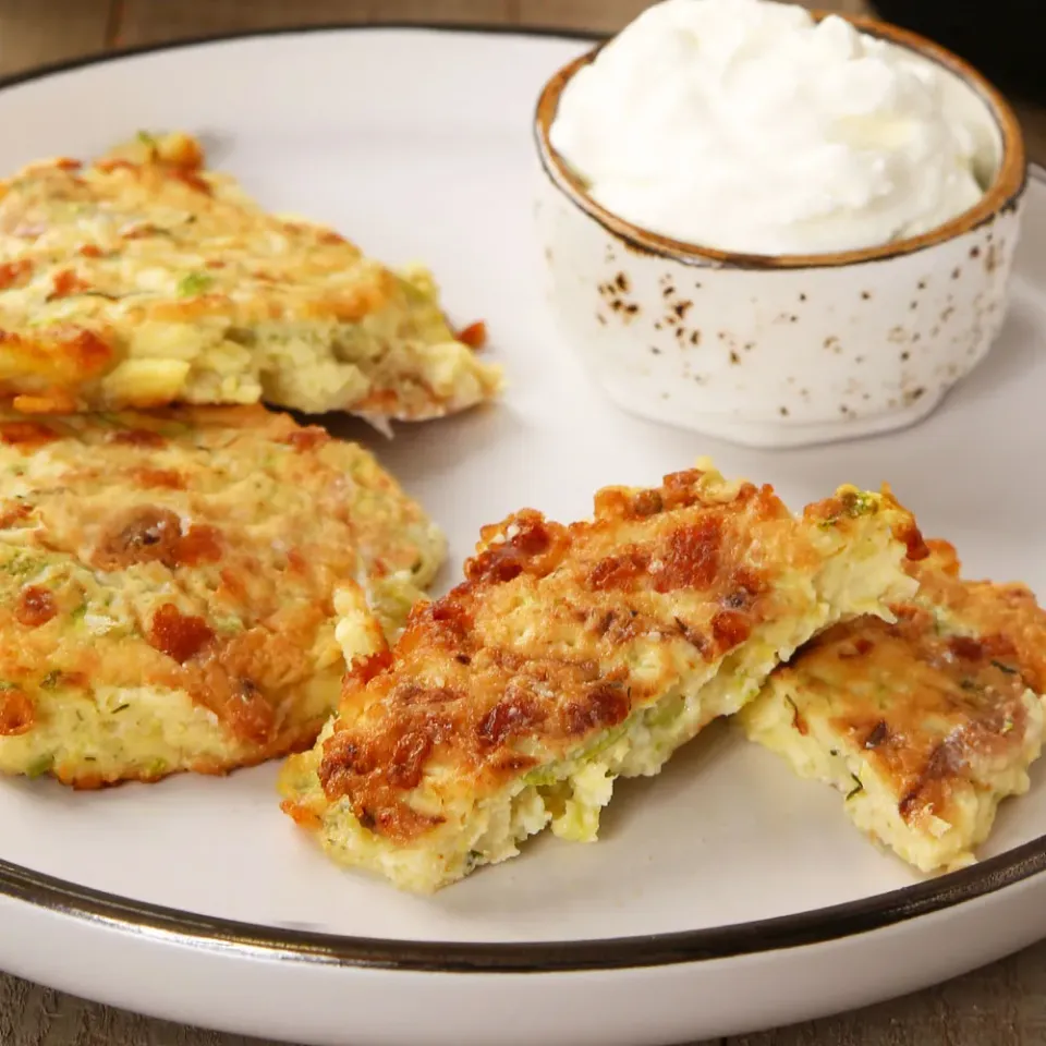 Оладьи из кабачков с сыром