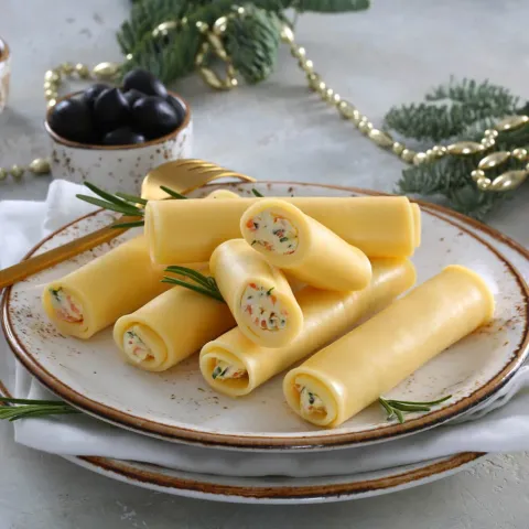 Роллы сырные с корейской морковью 6шт