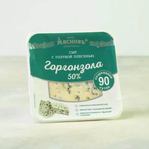 Сыр Горгонзола с голубой плесенью 50%, созревание 90 суток