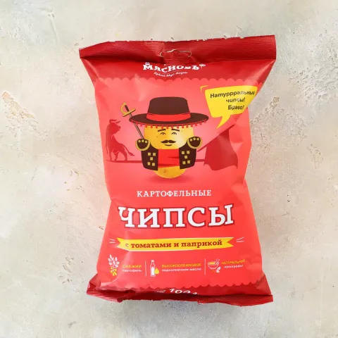 Чипсы картофельные томат-паприка 100г