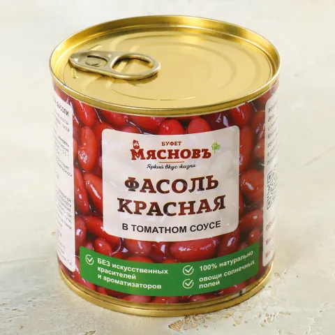 Фасоль красная в томатном соусе 400г