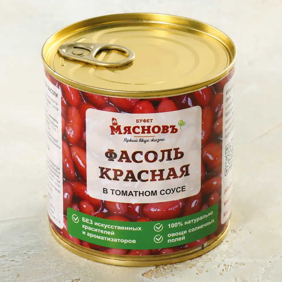Фасоль красная в томатном соусе 400г