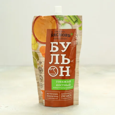 Бульон костный говяжий концентрированный томление 24 часа 400г