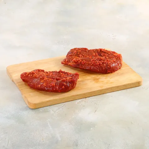 Стейк из шейки в Брусничном маринаде