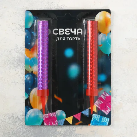 Свечи для торта фонтан 2шт.