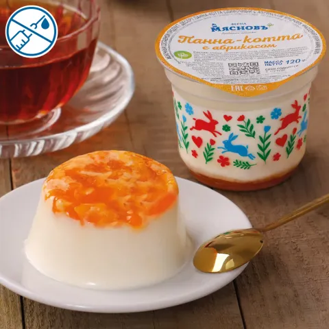 Десерт сливочный Панна-котта с абрикосом 10% 120г