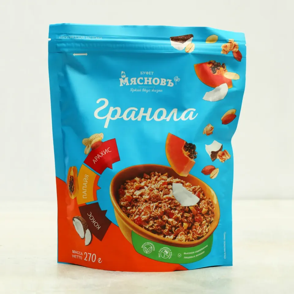 Гранола кокос-арахис-папайя 270г