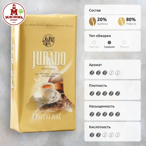 Кофе молотый Хурадо Нэйчурал 250г Испания