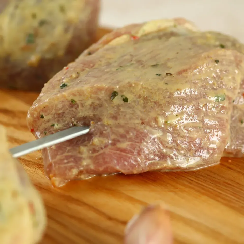 Шашлык из шейки в сливочно-ореховом маринаде