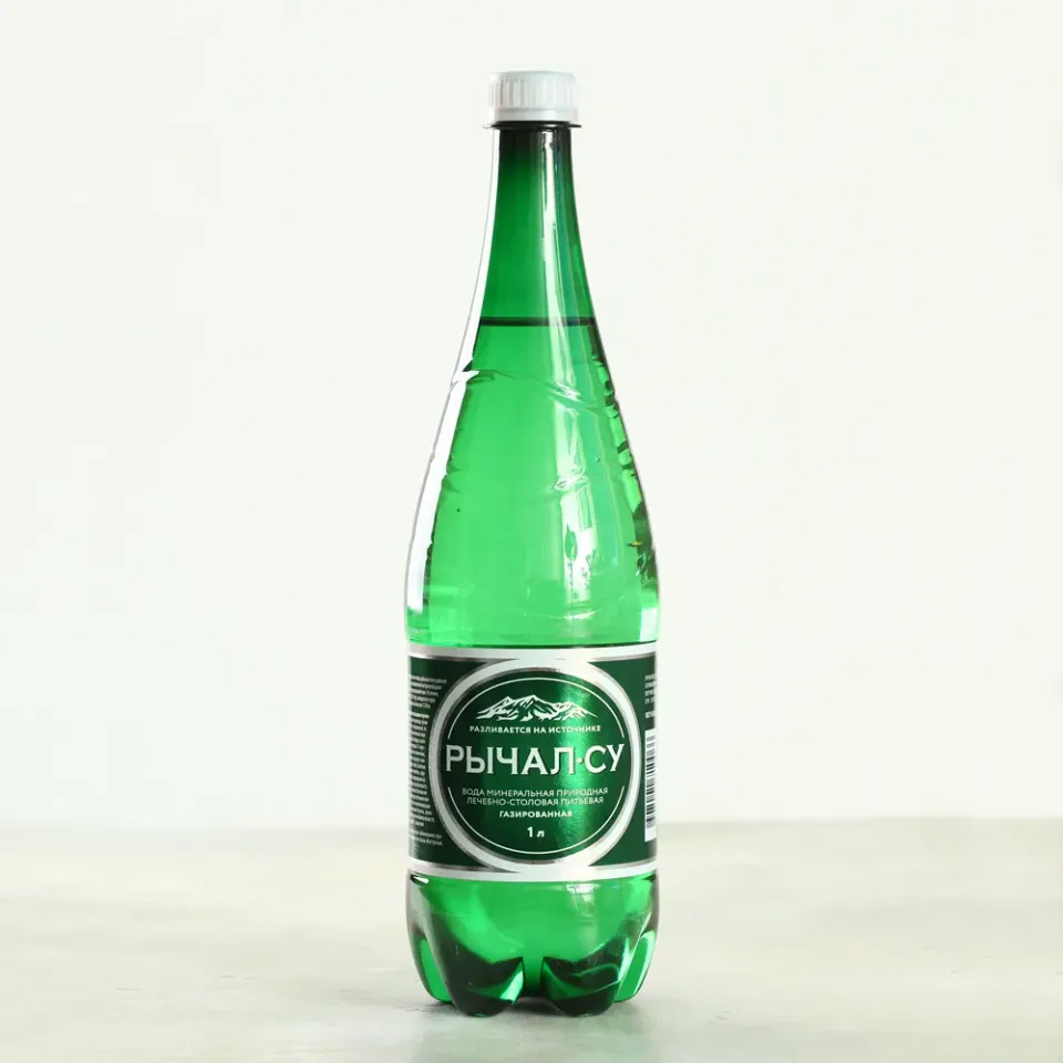 Вода минеральная природная лечебно-столовая Рычал Су газированная 1л