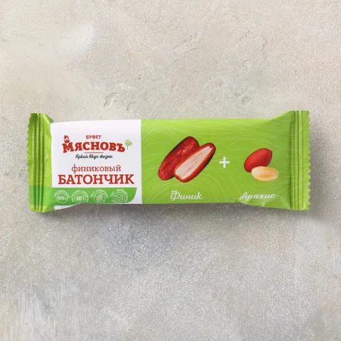 Батончик финиковый с арахисом 42г