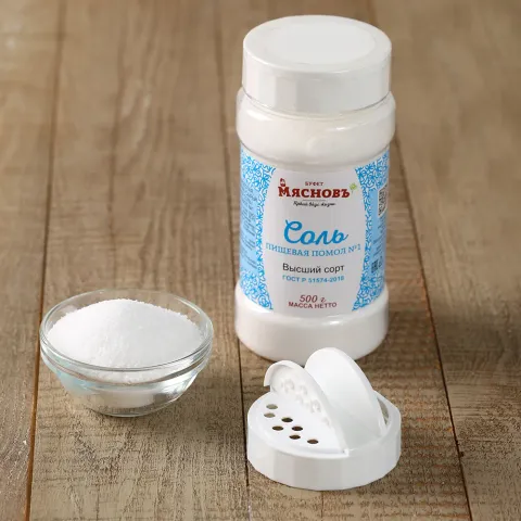 Соль пищевая каменная первый помол 500г