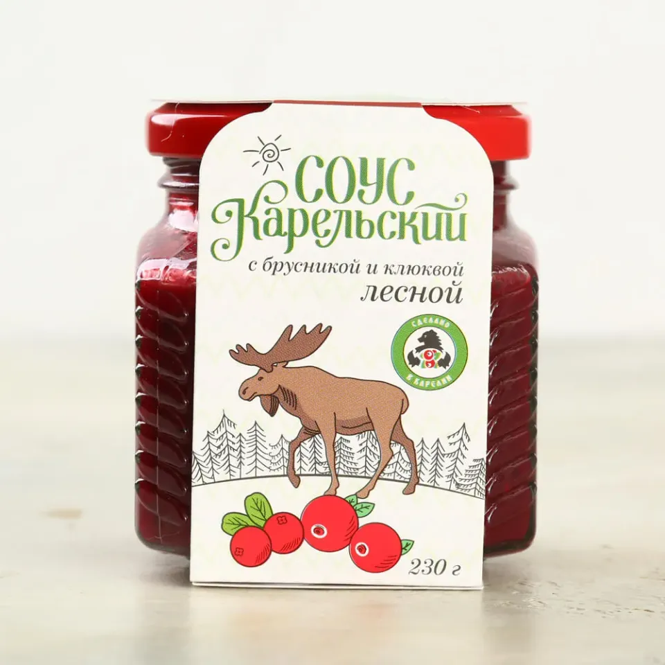 Соус карельский Лесной с брусникой и клюквой 230г