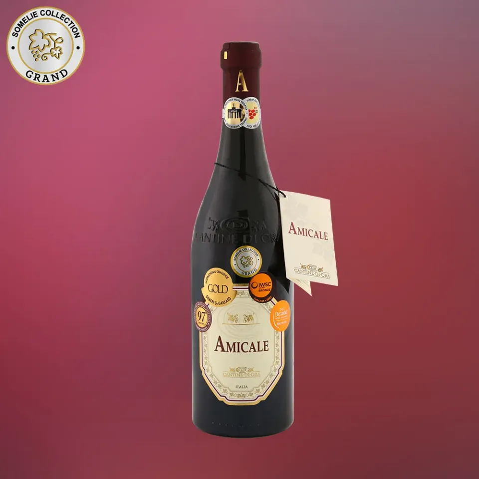 вино АМИКАЛЕ 13-16% 0.75, красное, сухое, Италия