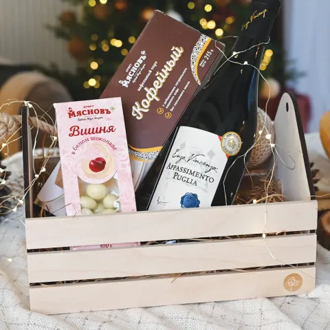 Ящик подарочный малый деревянный КуулКлевер