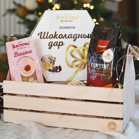 Ящик подарочный малый деревянный КуулКлевер