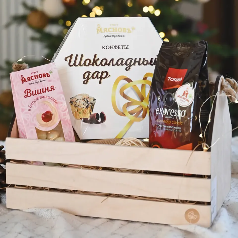 Ящик подарочный малый деревянный КуулКлевер